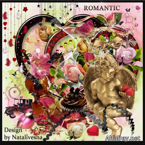 ������������� ����� ����� � ��������� ����� - ����� � ����� / Scrap Set - Romantic
