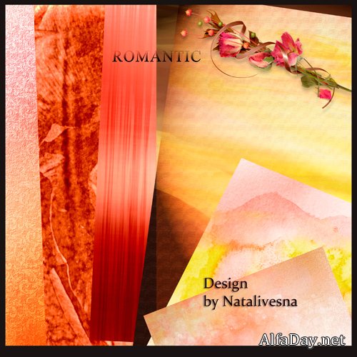 ������������� ����� ����� � ��������� ����� - ����� � ����� / Scrap Set - Romantic