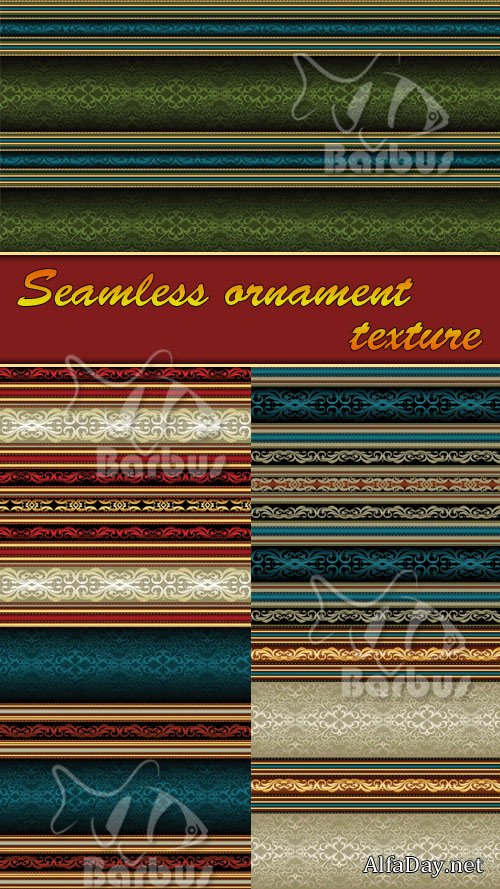 Seamless striped ornament vector / ��������� �������� � ������� - ��������� �������