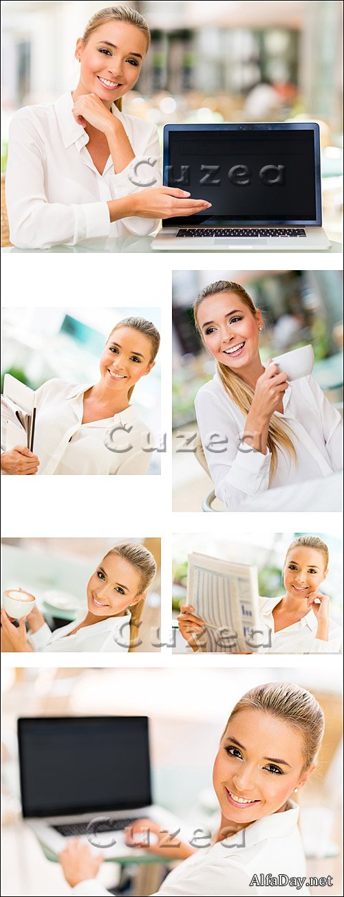 ������ ���� - ���� ����, ��������� ������� / Business woman, part - stock photo