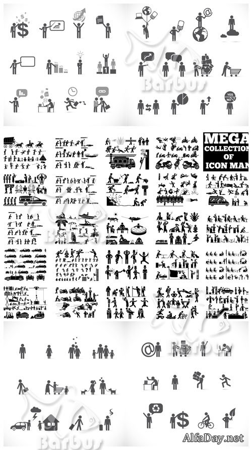 Pictograms of working people 5 / ����������� ���������� ���������� 5