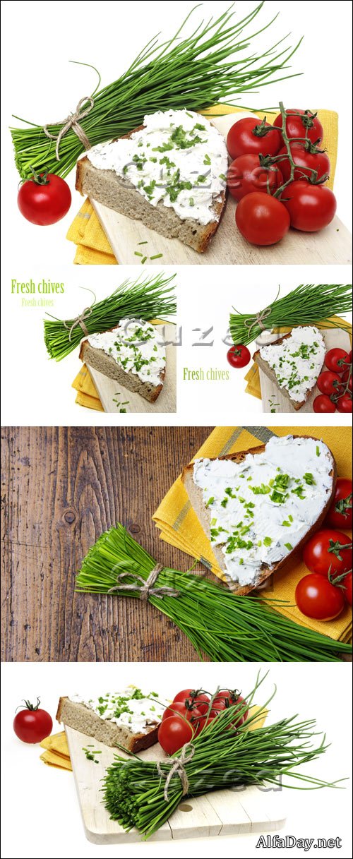 ��������� � ����� � �������, ������ �� ����������� ����� - ���� / Background with tomato - stock photo