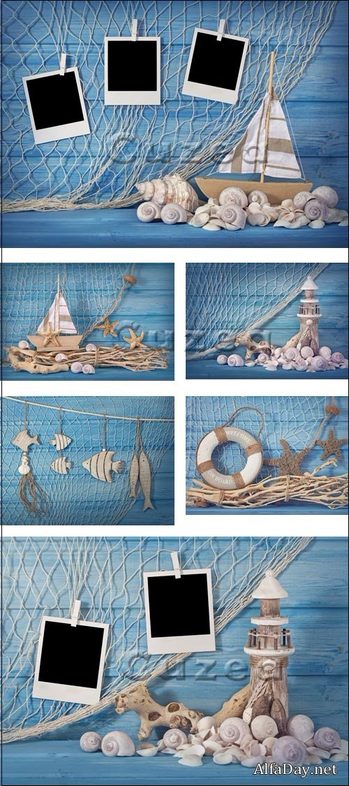 ������� ��������� / Marine life decoration - stock photo