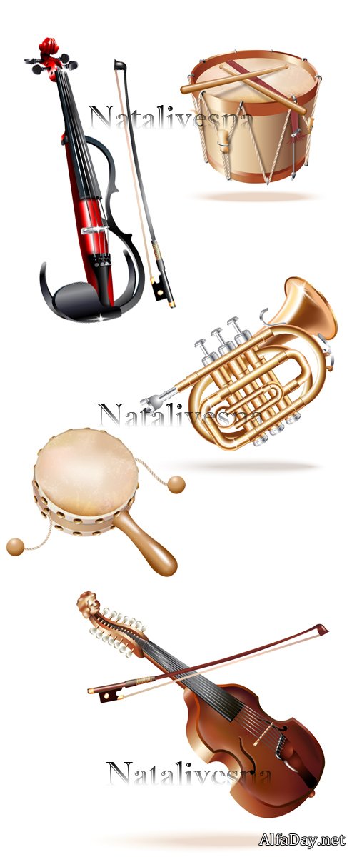 ����������� ����������� � ������� / Musical instruments in Vector