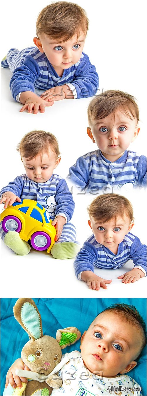 ����������� ��������� ����� / Baby crawling - stock photo