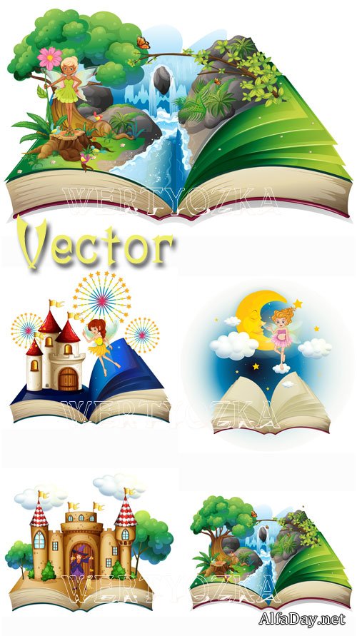 ������ � ��������� ��������� / Fairy tales - vector clipart