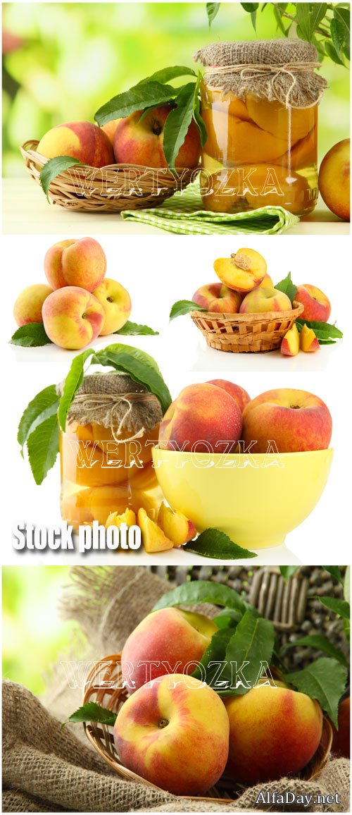 ������ ������� / Peaches - Raster clipart