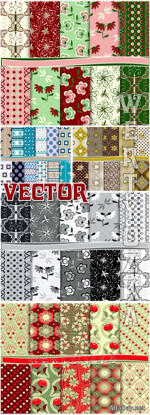 ��������� ��������  / Floral texture - vector clipart