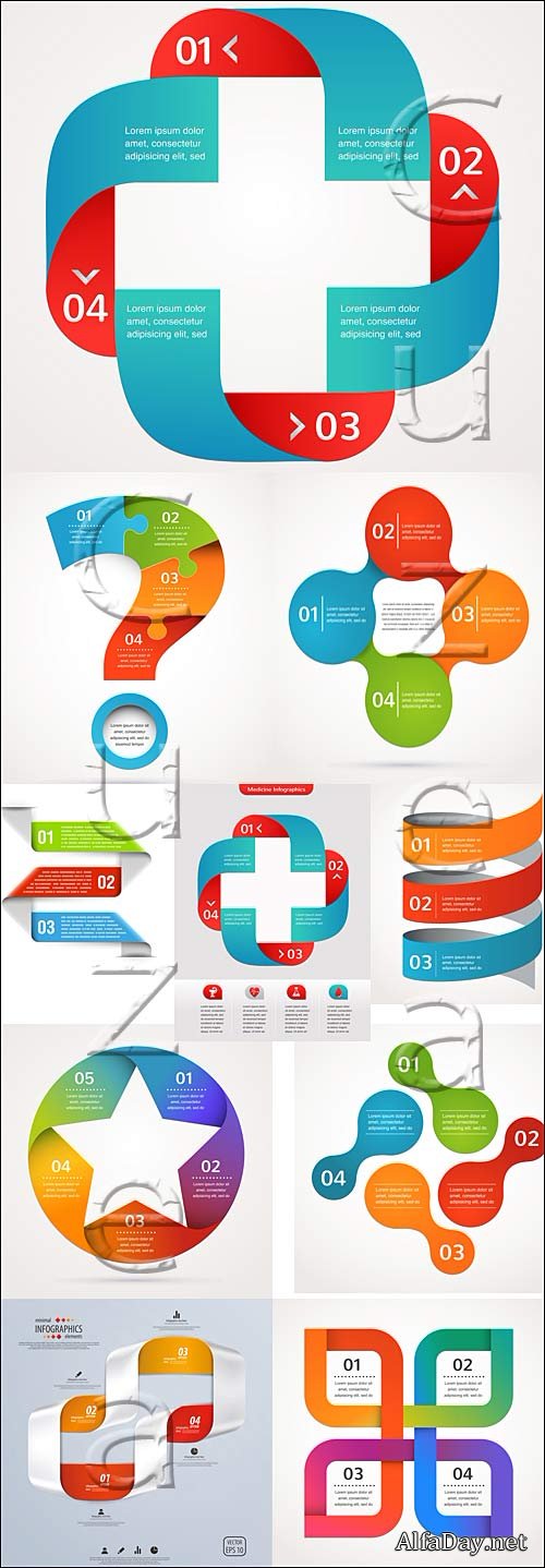 �����������, 54 / Social infographics, 54 - vector stock