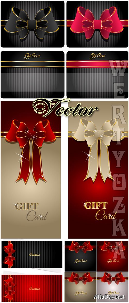 ��������������� �������� / Gift card - vector clipart