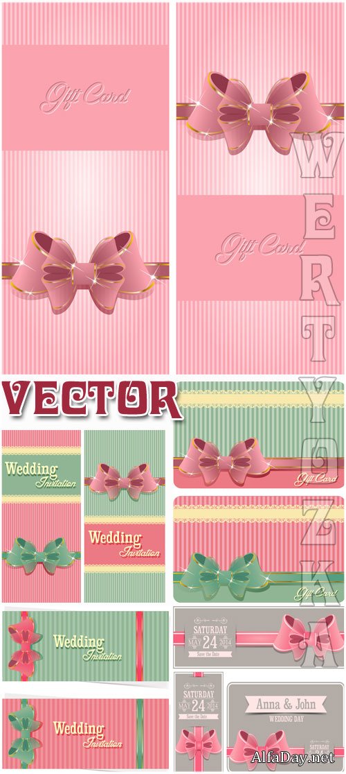 ��������� ����������� / Wedding invitation - vector clipart