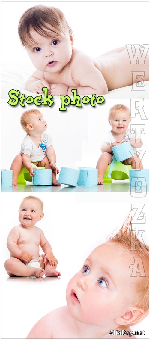 �������� ����� / Funny super kids - Raster clipart
