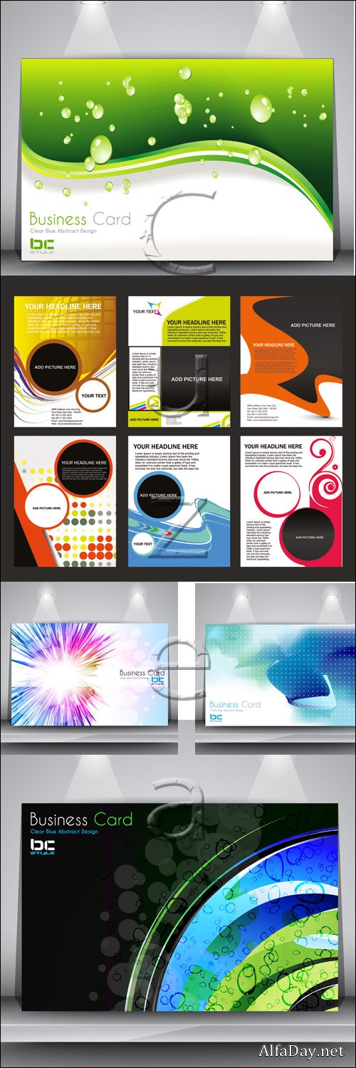 ������ ������, 12 / Business flyer, 12 - vector stock