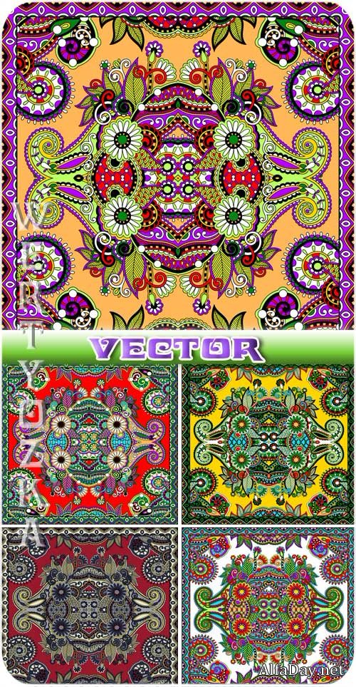 ��������� ���� � ������� / Vector background with beautiful colorful designs