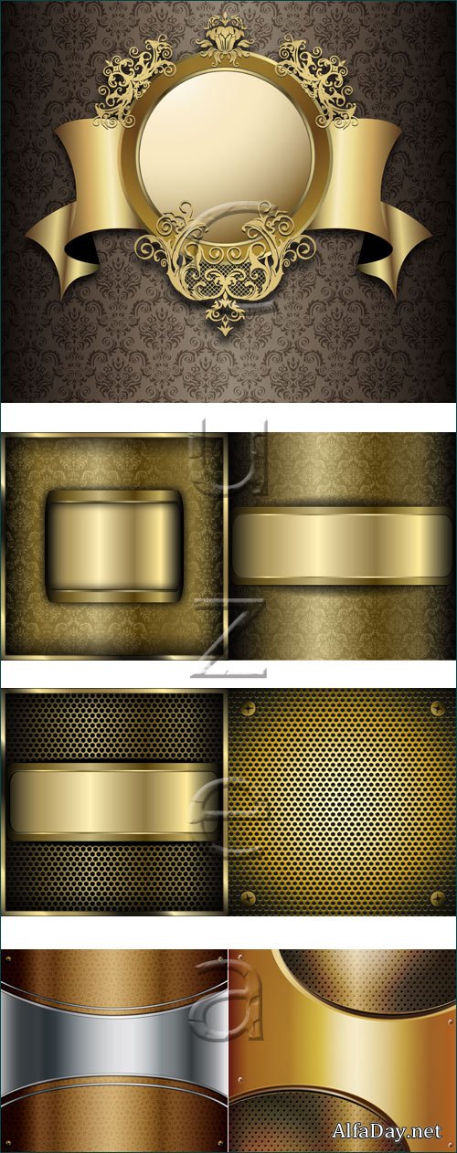 Vintage gold elements, 18 - vector stock