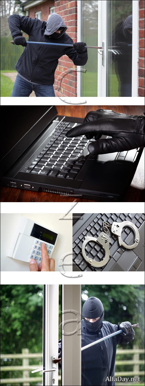 Criminal situation - stock photo