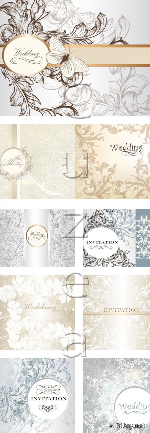Wedding collection, 10 - vector stock