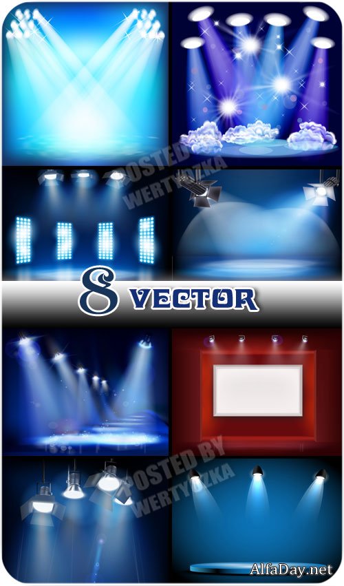 ���������, ���������� / Lighting, spotlights - vector