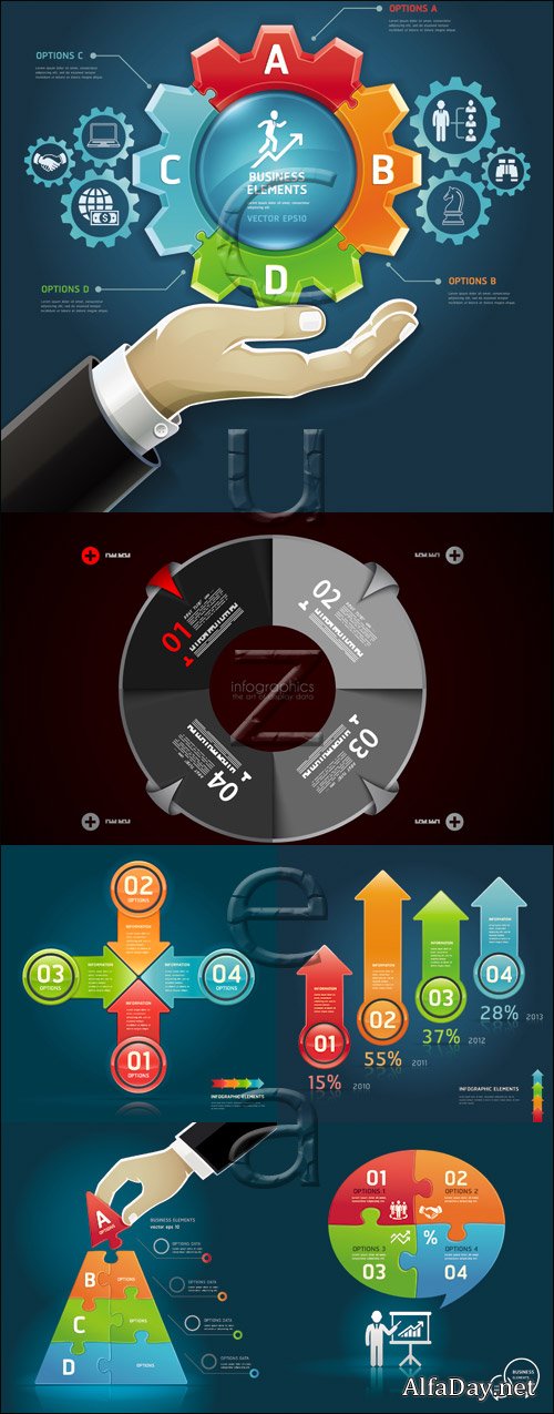 Business infographic, 74 - vector stock