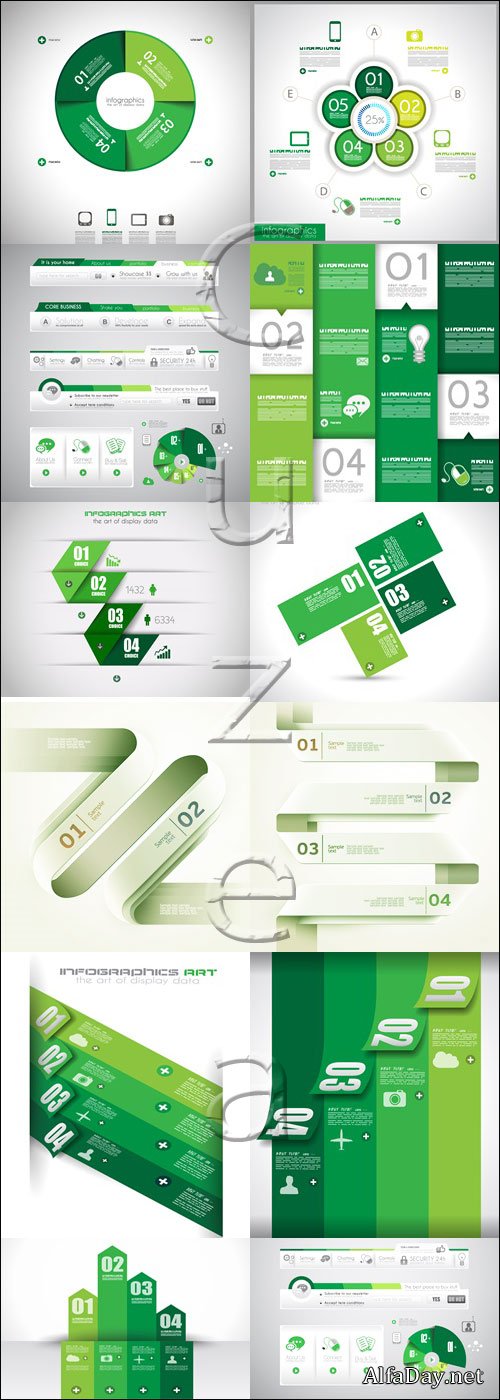 Infographic collectoin, 75 - vector stock