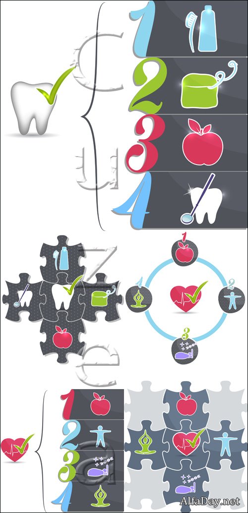 Stomatology vector collection, 5