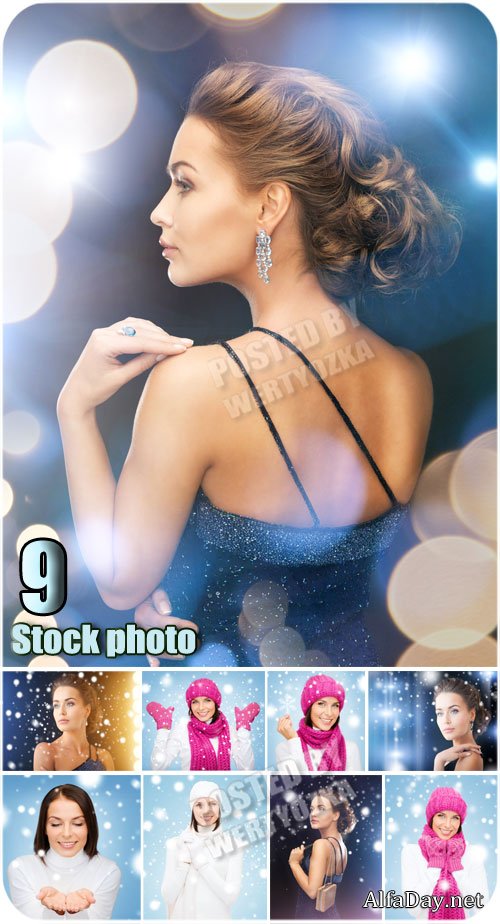 ���������� ������� � ����� ������ ����� / Beautiful girls - stock photos