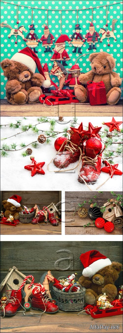 Christmas toys - stock photo