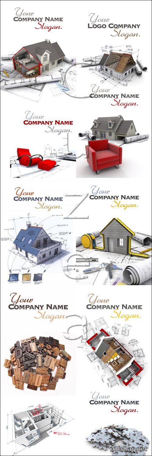 Company slogan - stock photo