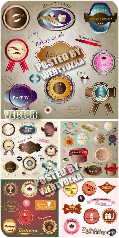 ����������� �������� � ������� / Food labels in the vector