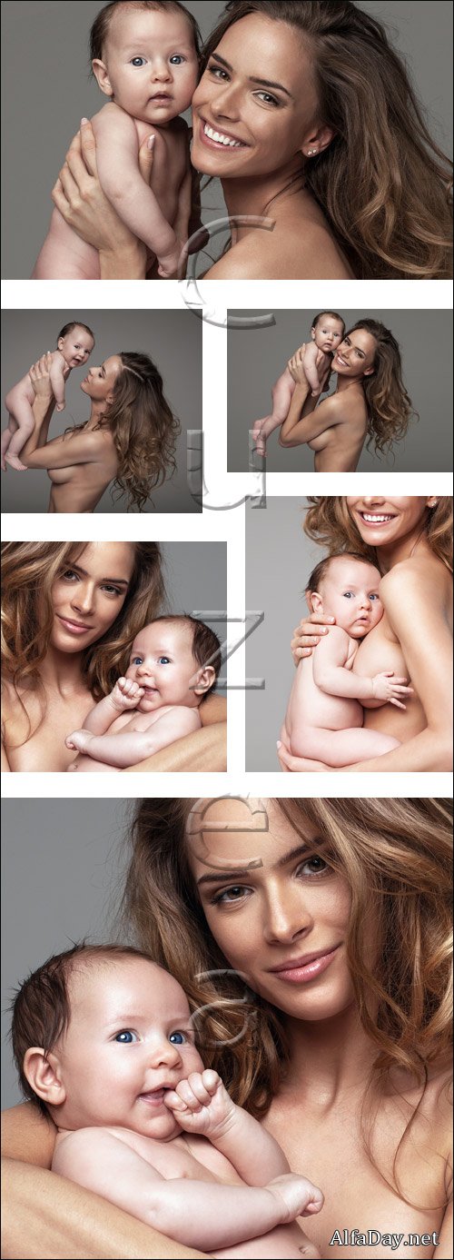 Young mother and child - stock photo