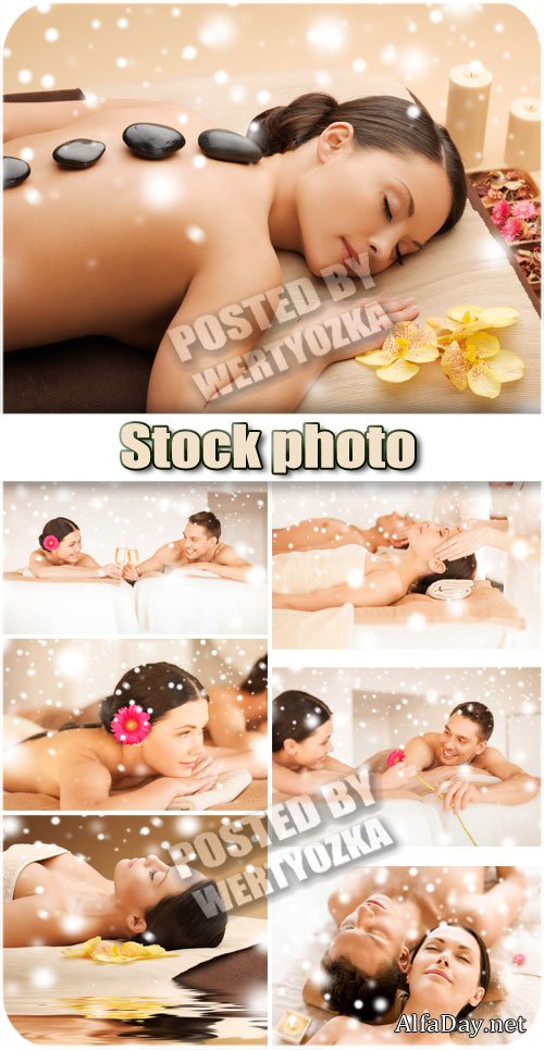 ��� ���������, ������ ������� / Spa treatments, massage stones - stock photos
