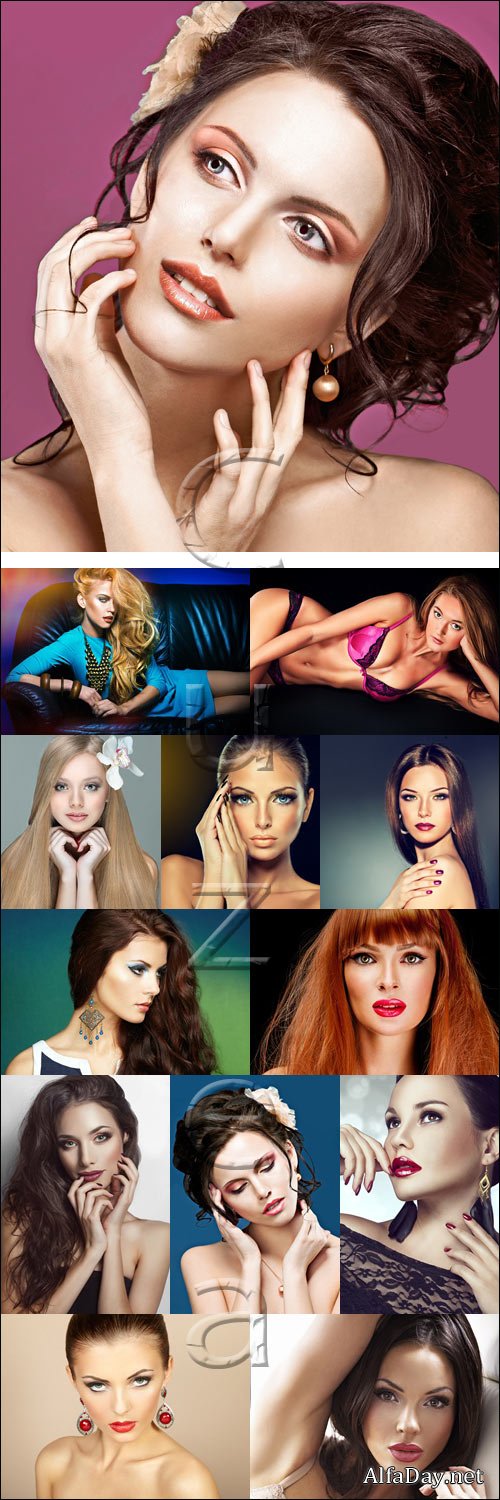 Glamour girls, 25 - stock photo