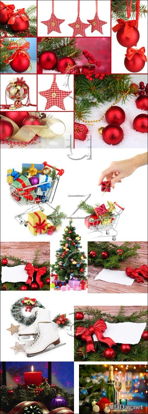 New Year holiday backgrounds - stock photo, 5