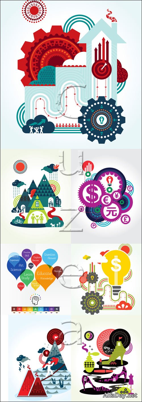 Elements and creativ infographics - vector stock