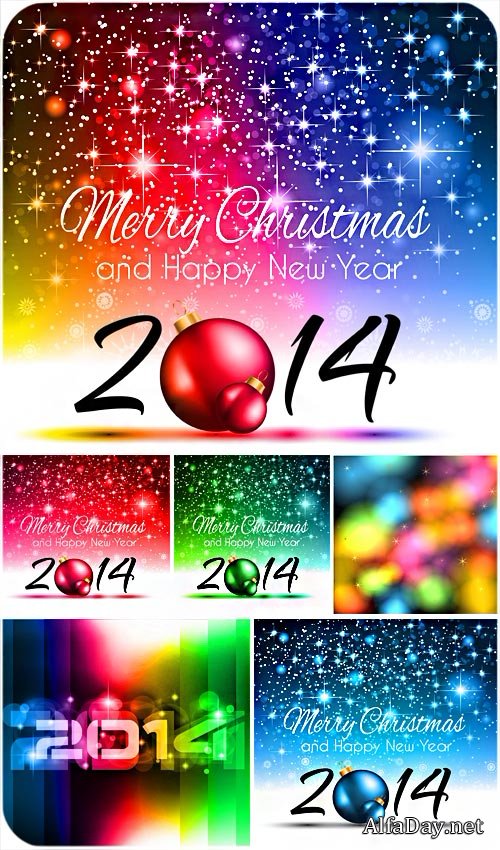 2014 Christmas backgrounds with bright sequins