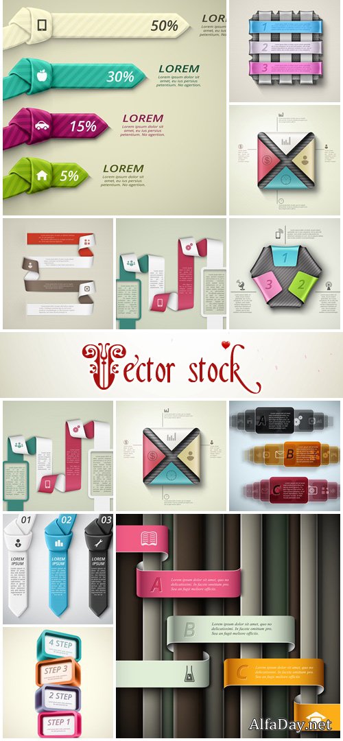 Infographic collection, part 69 - vector stock