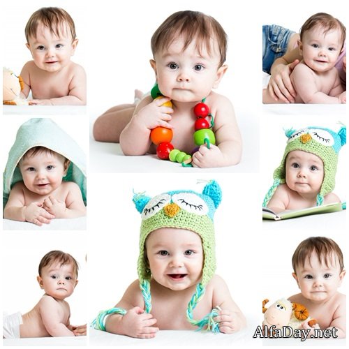 Young mother and baby, part 8 - stock photo