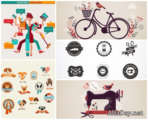 Design elements in vector, part 25 - vector stock