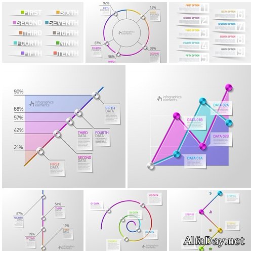 Infographic elements, 86 - vector stock