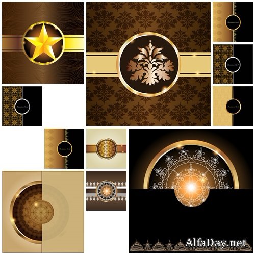 Vintage backgrounds for invitation - vector stock