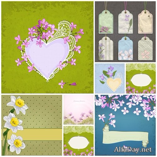 Spring backgrounds - vector stock