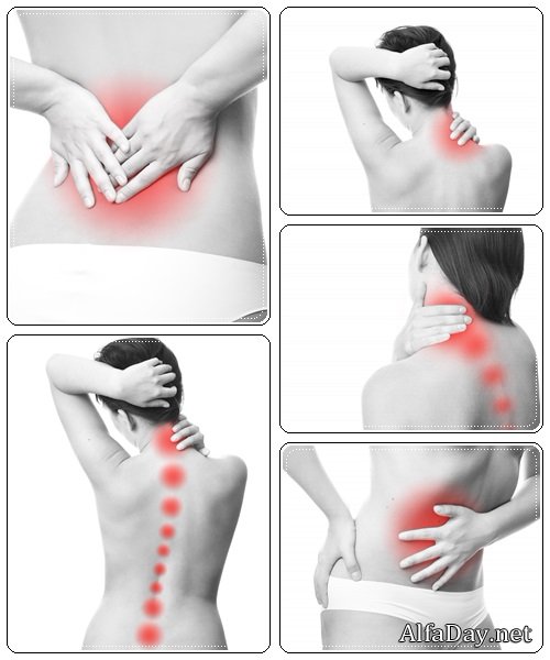 Woman pain - stock photo