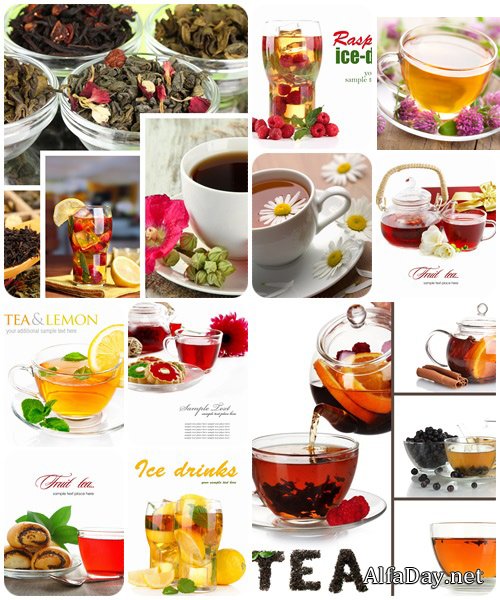 Herbal and fruit tea - stock photo
