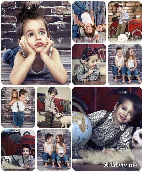 Happy child, 25 - stock photo