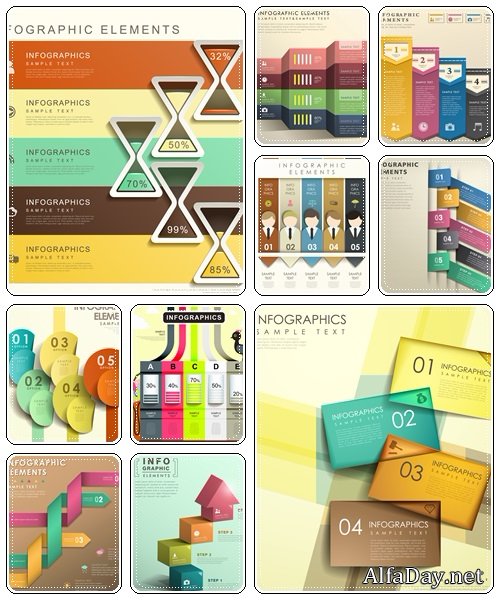 Infographic vector elements, part 93 - vector stock