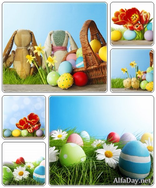 Easter Greeting Card - stock photo