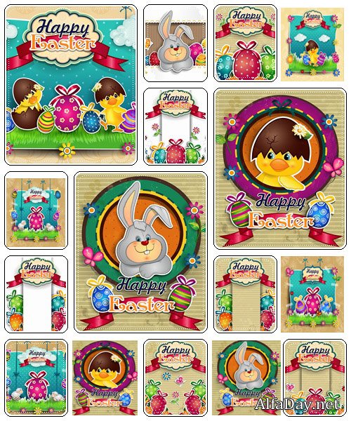 Easter elements for holiday  - vector stock