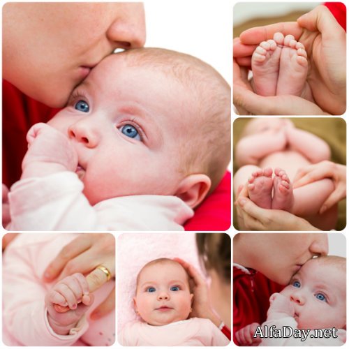 ���� � ����, ������� � �������� / Mother and child, a woman with a child