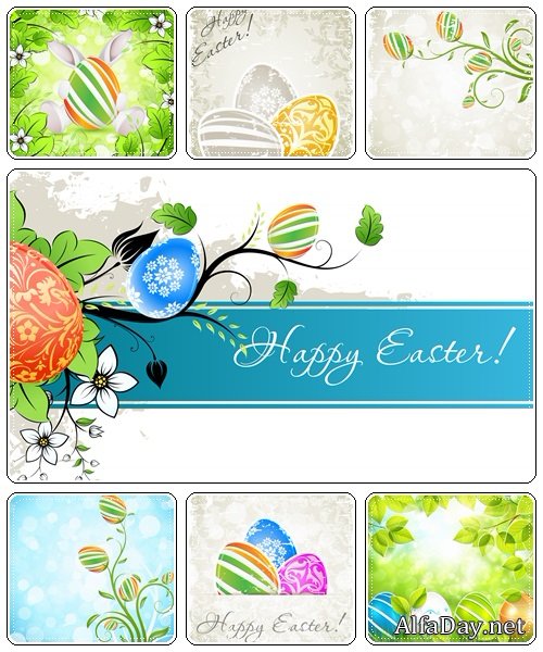 Easter vintage elements, 27  - vector stock
