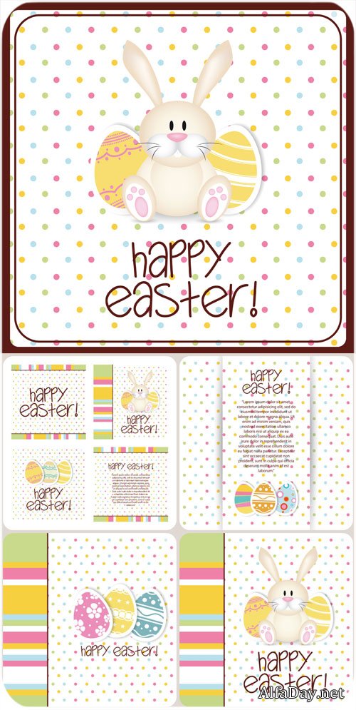 ���������� ��������� ����, ������ � ���������� ���� / Easter vector backgrounds